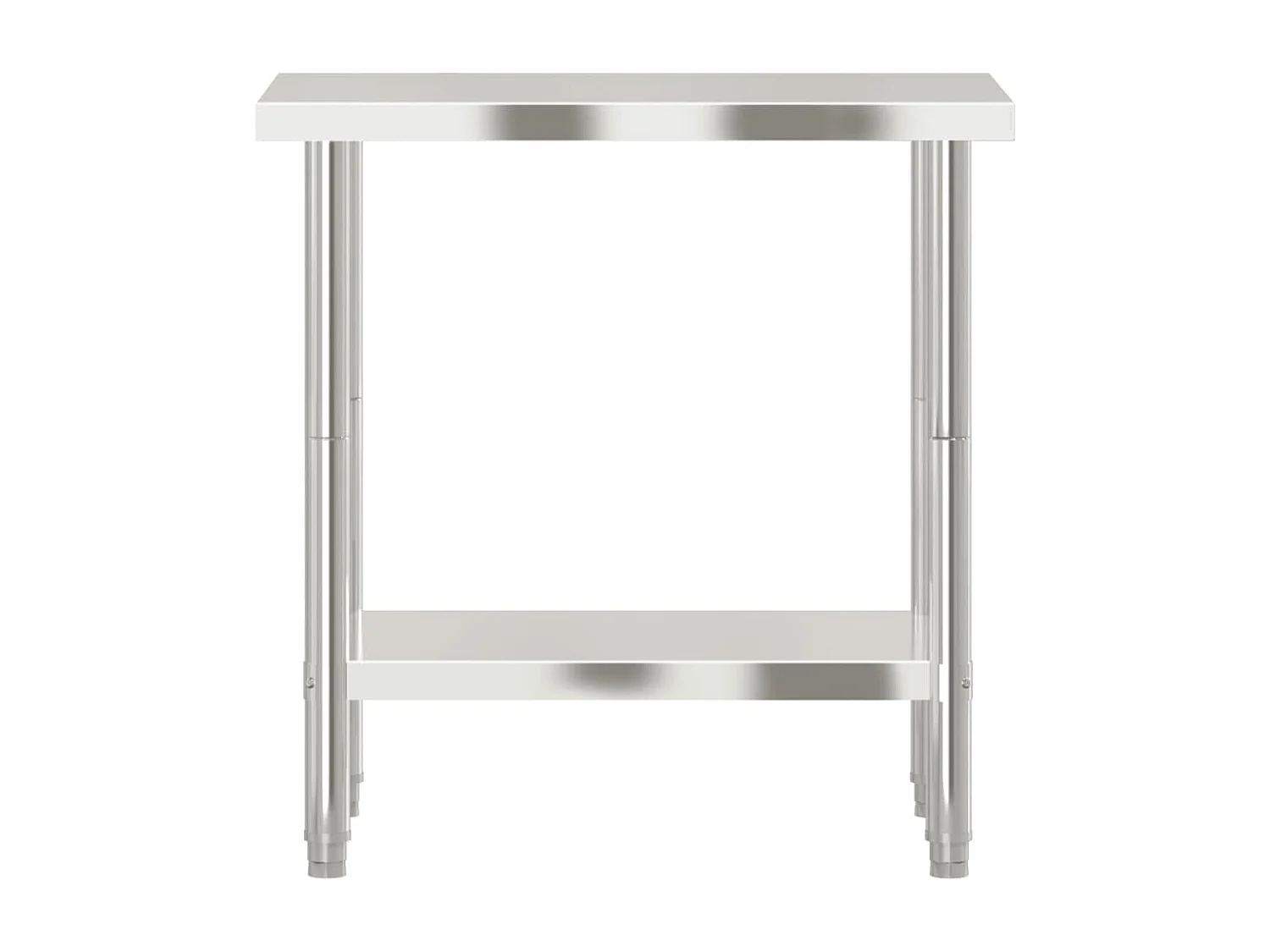 Table de travail de cuisine 82,5x55x85 cm acier inoxydable