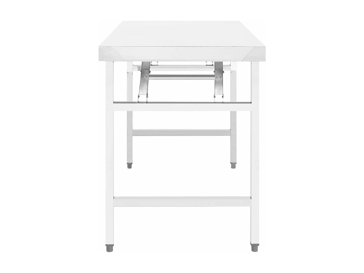 Table de travail pliable de cuisine 120x60x80 cm Inox