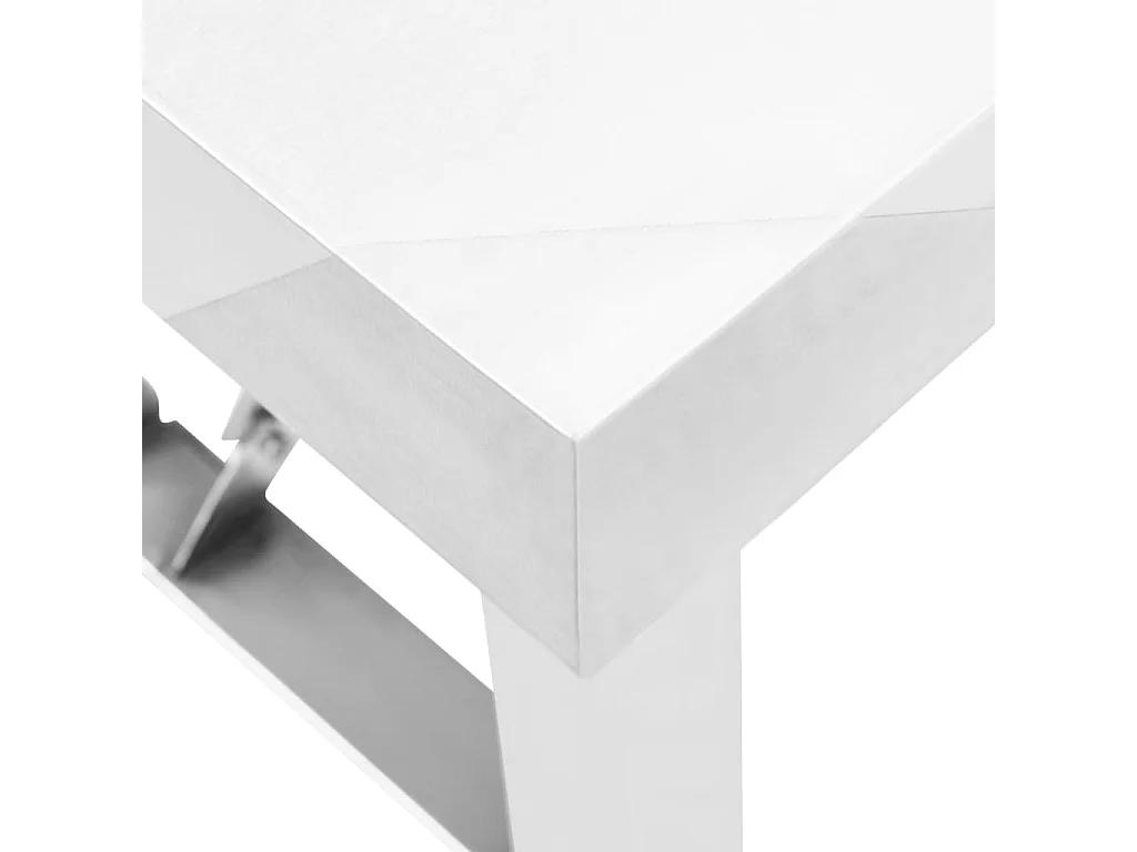 Table de travail pliable de cuisine 120x60x80 cm Inox