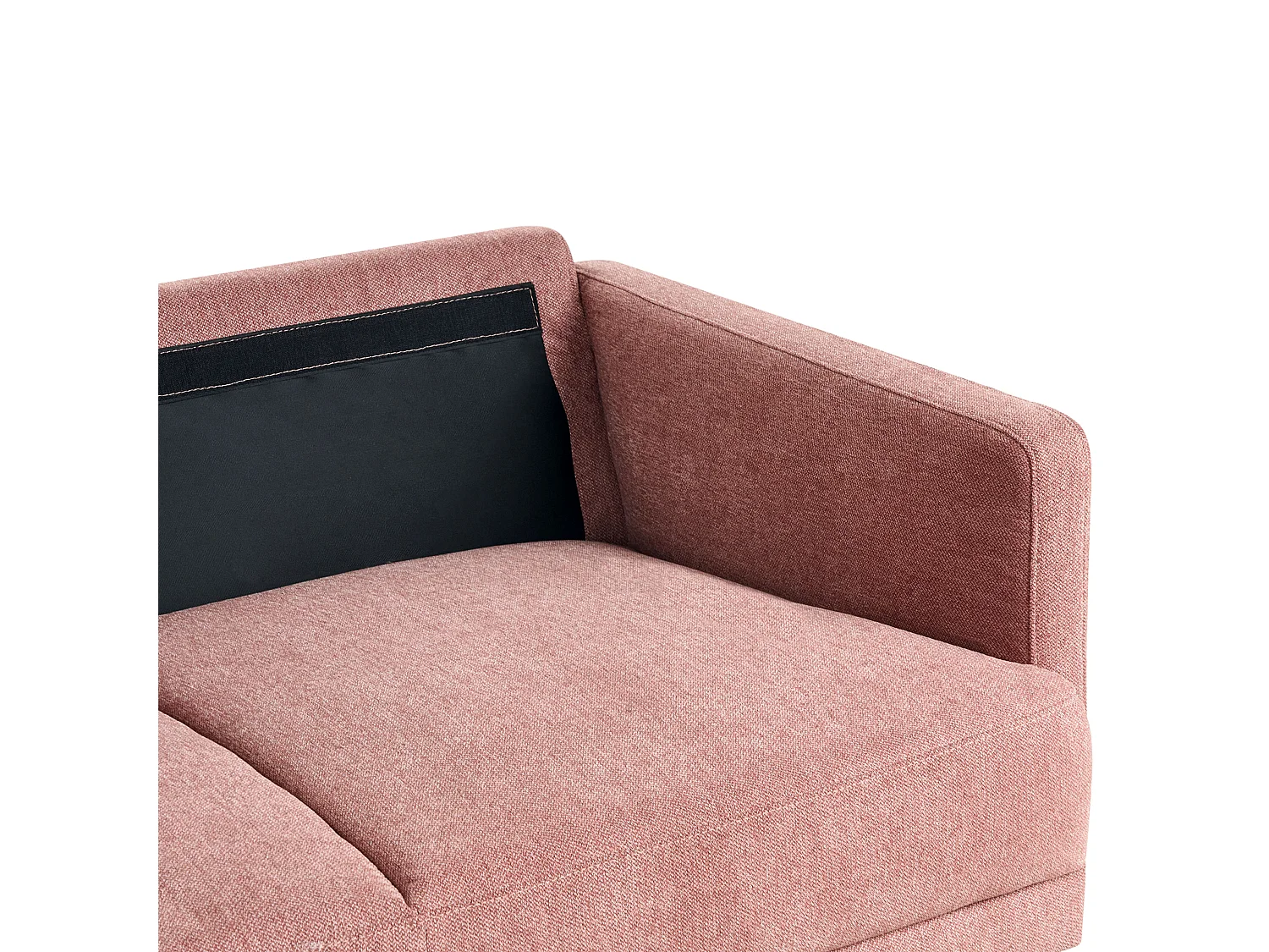 Sofa BREDA Stoff Rosa 2-Sitzer