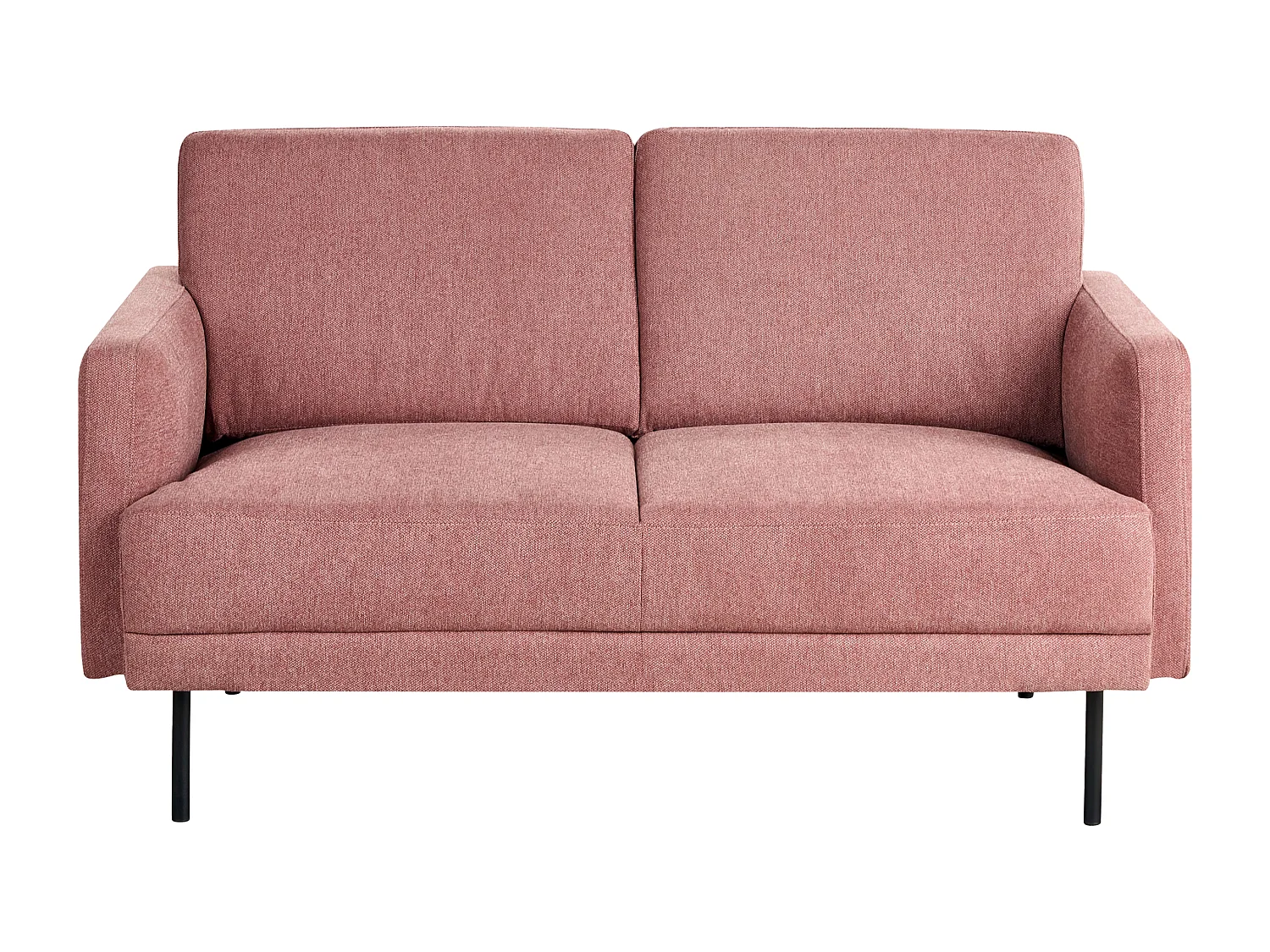 Sofa BREDA Stoff Rosa 2-Sitzer