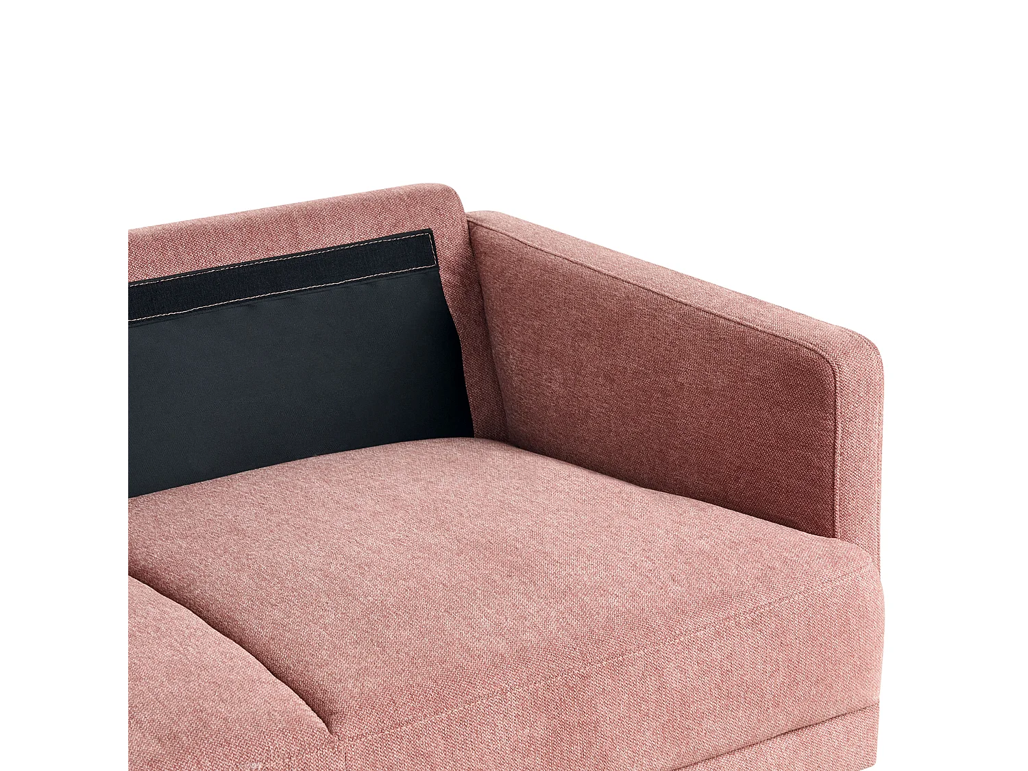 Sofa BREDA Stoff Rosa 2-Sitzer