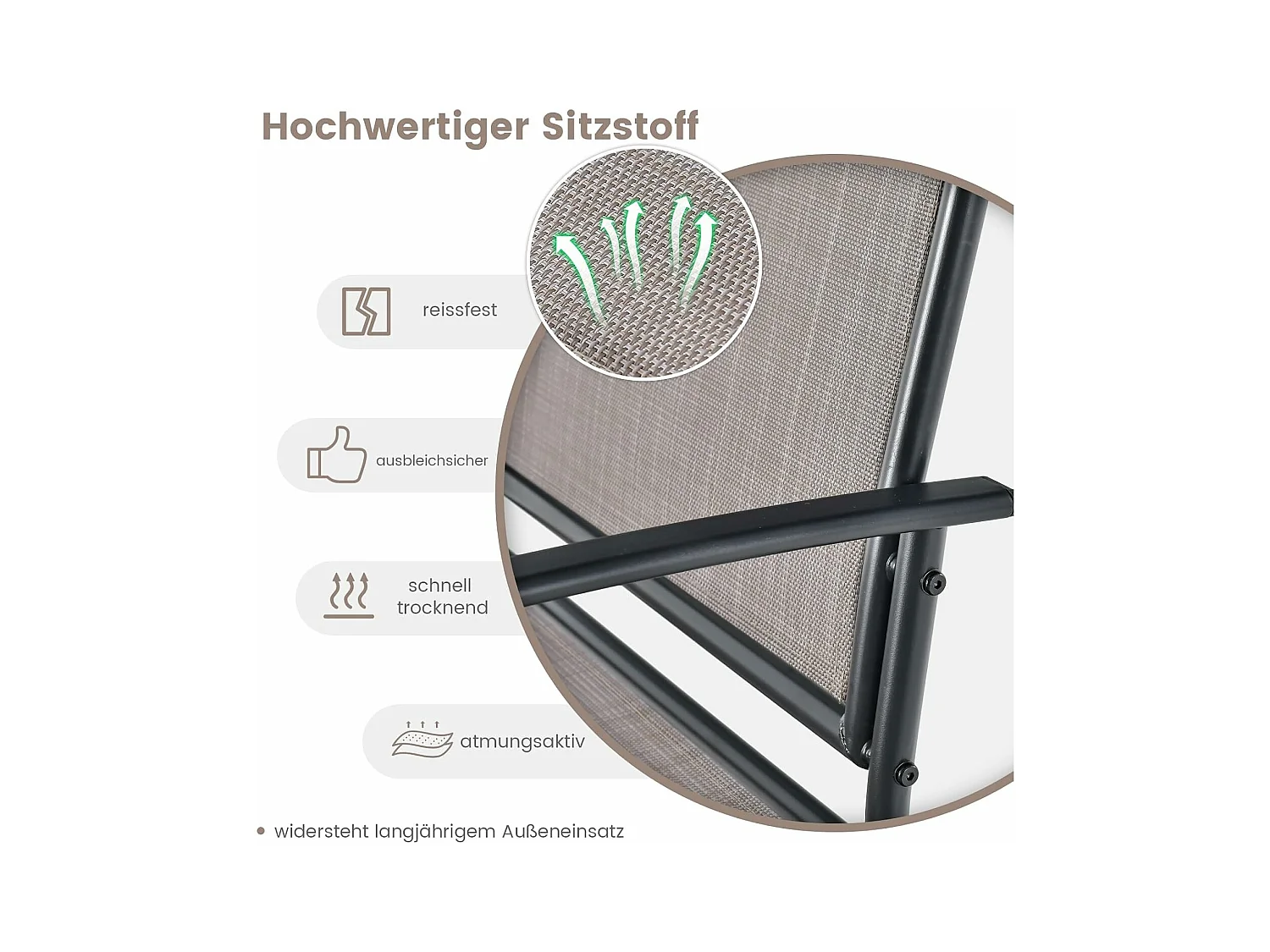 2-zits schommelbank met salontafel, tuinbank van textiel, zitbank, balkonmeubelset, tuinmeubelset, balkonset, zitgroep voor tuin, balkon, erf ZB32174