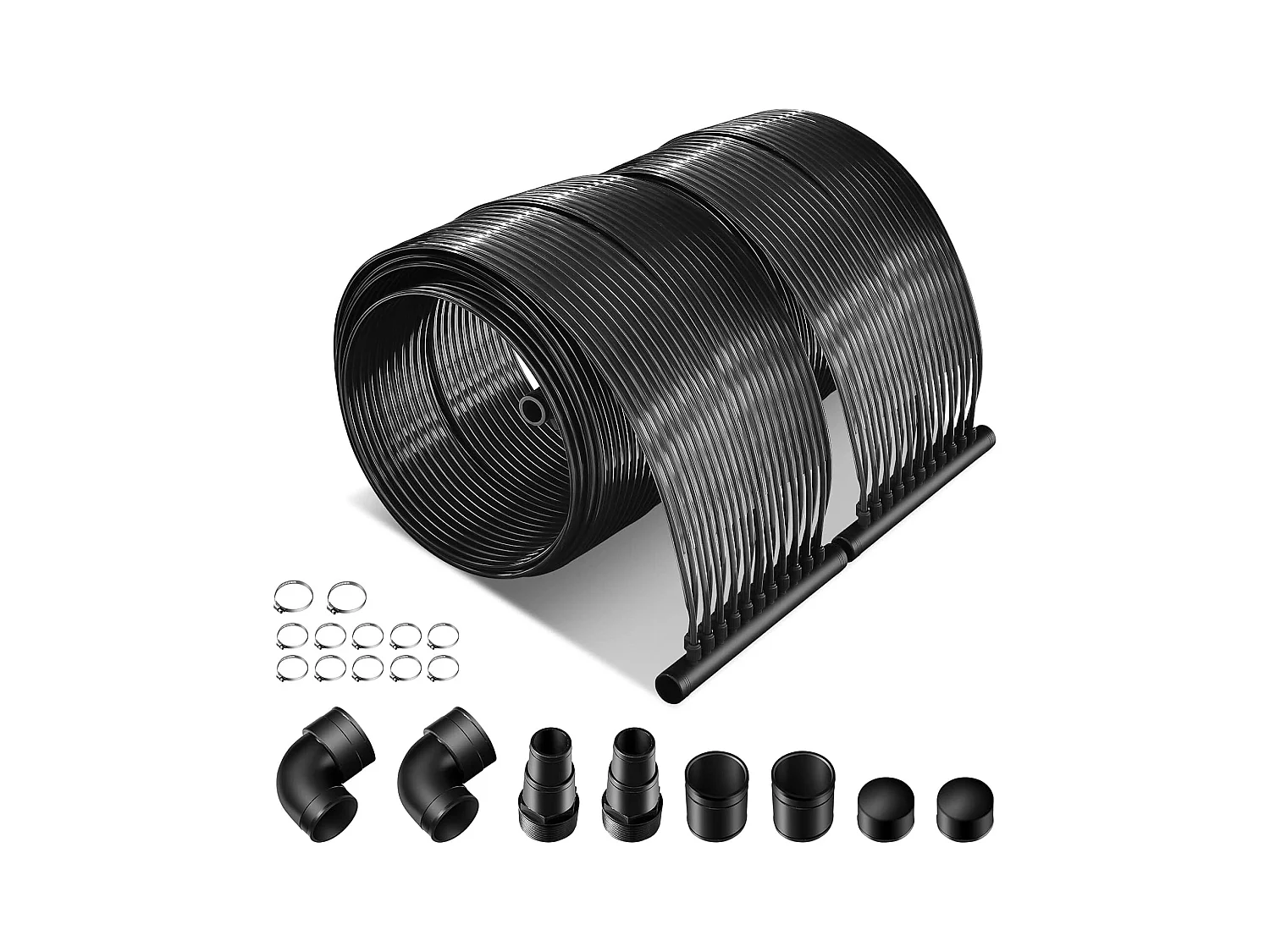 Zonnecollector, zwembadverwarming, 500 x 75 cm, zonneverwarming van uv-bestendig kunststof, zwembadverwarming voor zwembaden tot 21.500 l