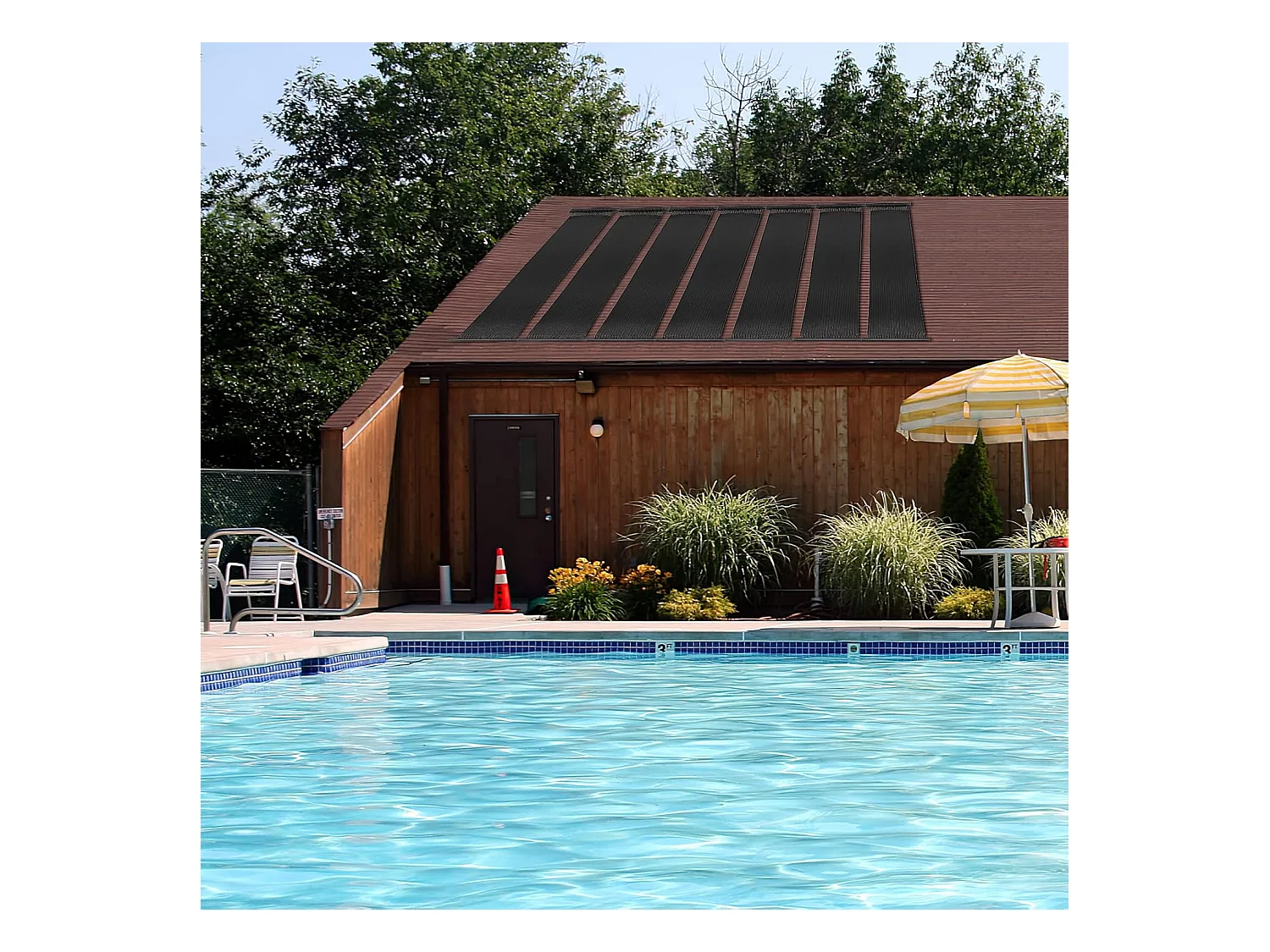 Zonnecollector, zwembadverwarming, 500 x 75 cm, zonneverwarming van uv-bestendig kunststof, zwembadverwarming voor zwembaden tot 21.500 l