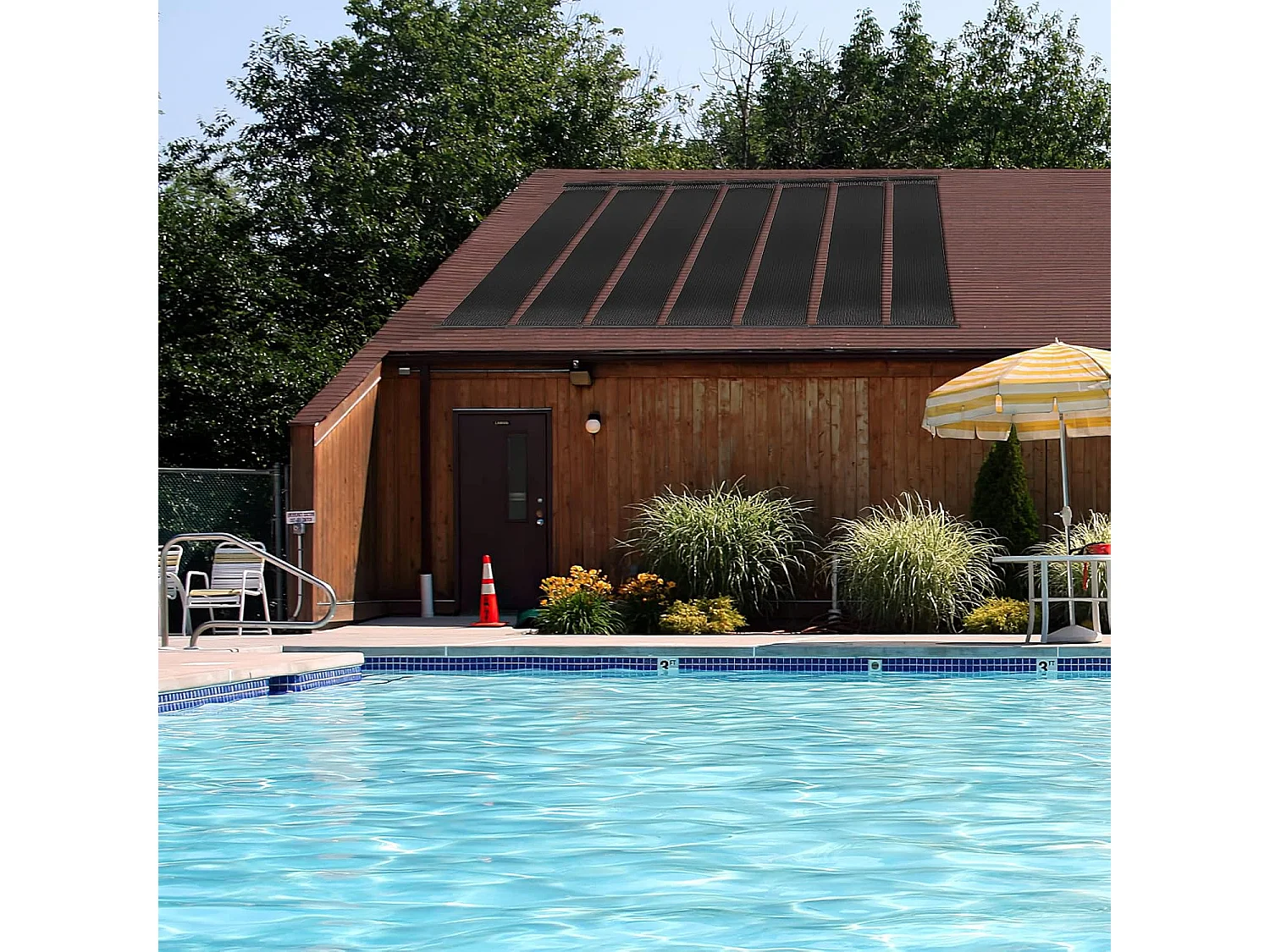 Zonnecollector, zwembadverwarming, 500 x 75 cm, zonneverwarming van uv-bestendig kunststof, zwembadverwarming voor zwembaden tot 21.500 l