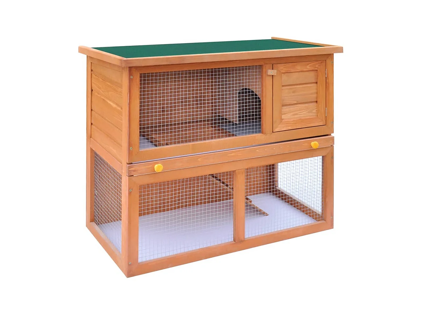 Clapier d'extérieur Enclos pour petits animaux 1 porte Bois