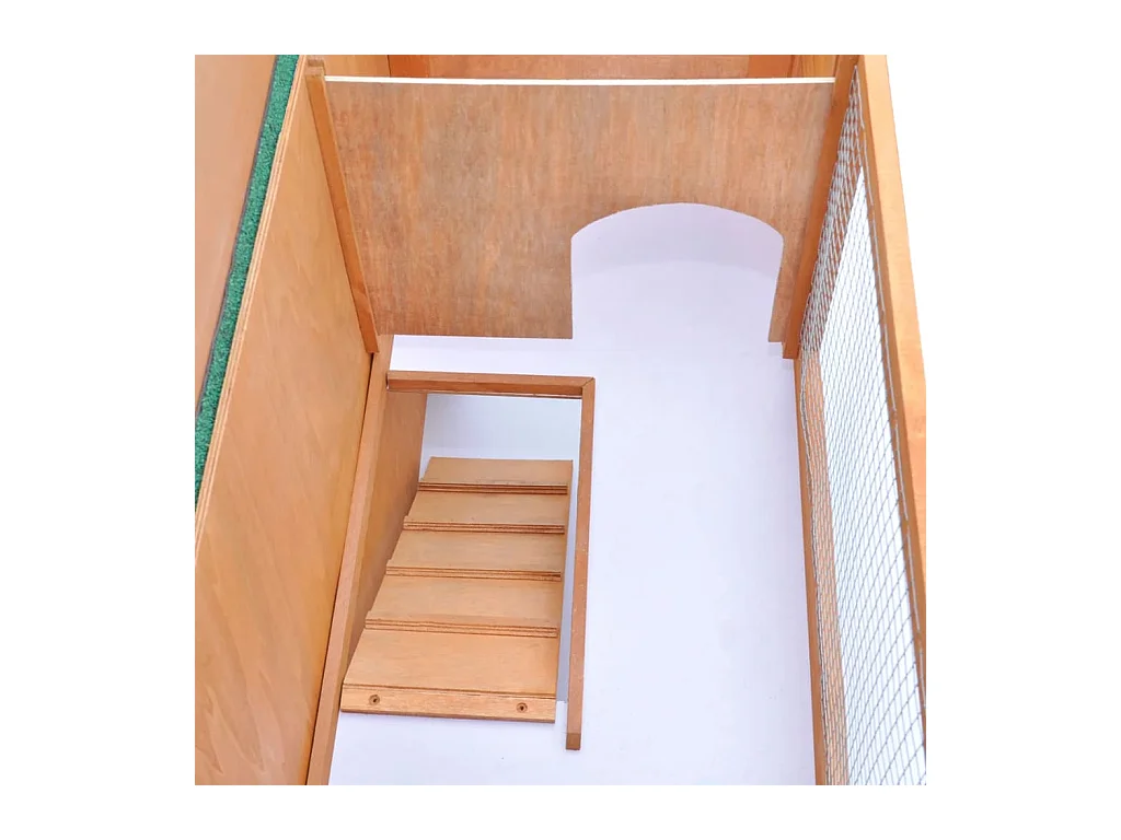 Clapier d'extérieur Enclos pour petits animaux 1 porte Bois