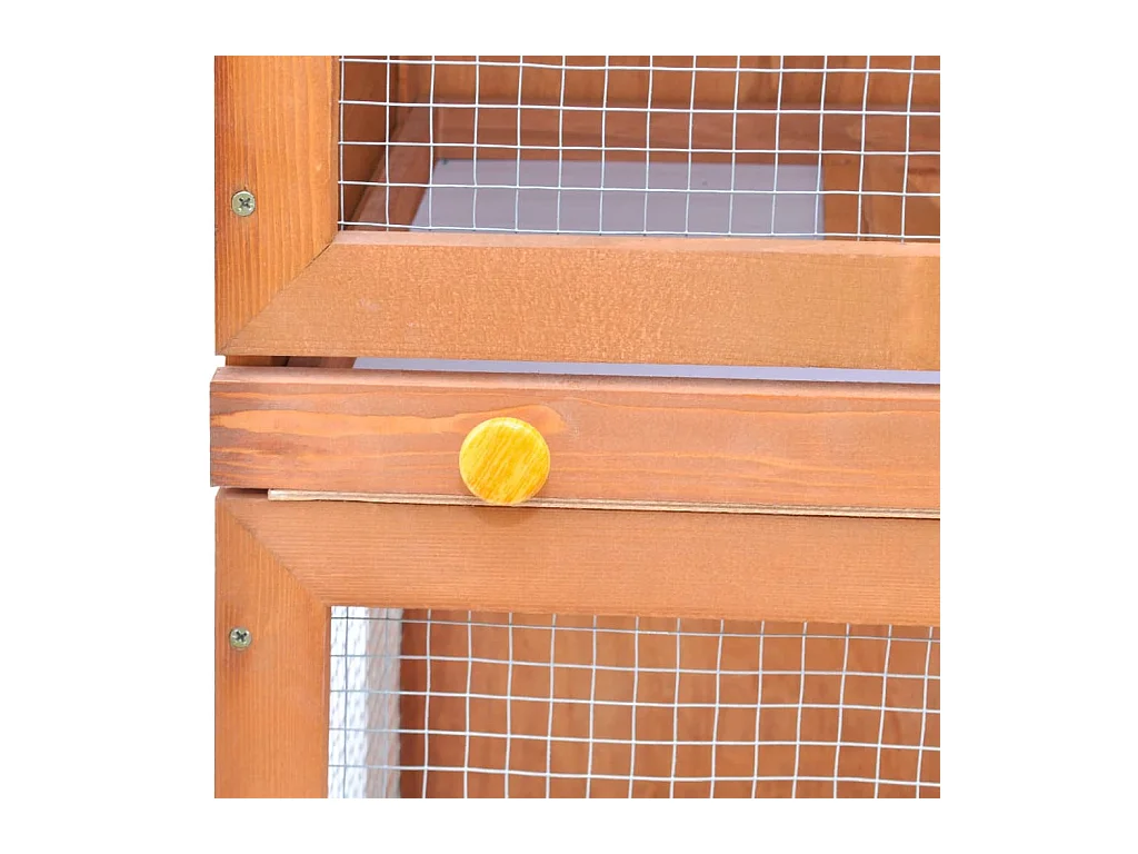 Clapier d'extérieur Enclos pour petits animaux 1 porte Bois