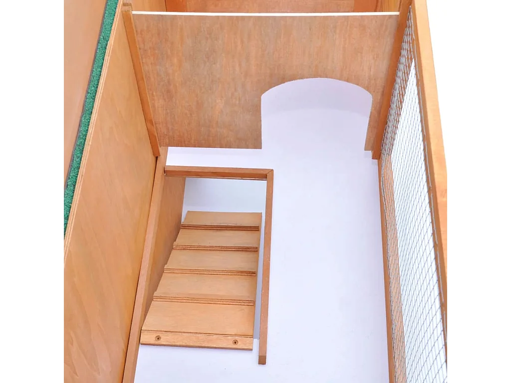 Clapier d'extérieur Enclos pour petits animaux 1 porte Bois