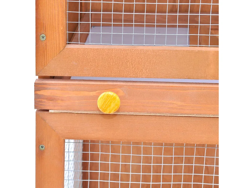 Clapier d'extérieur Enclos pour petits animaux 1 porte Bois