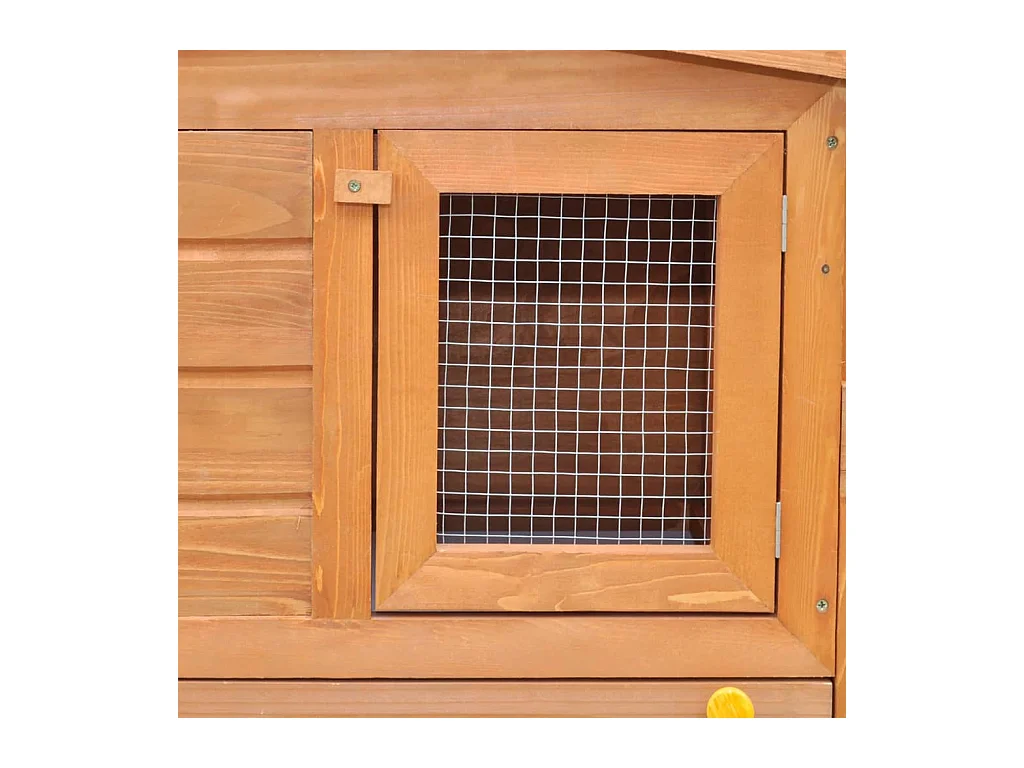 Clapier large pour petits animaux avec toits Bois
