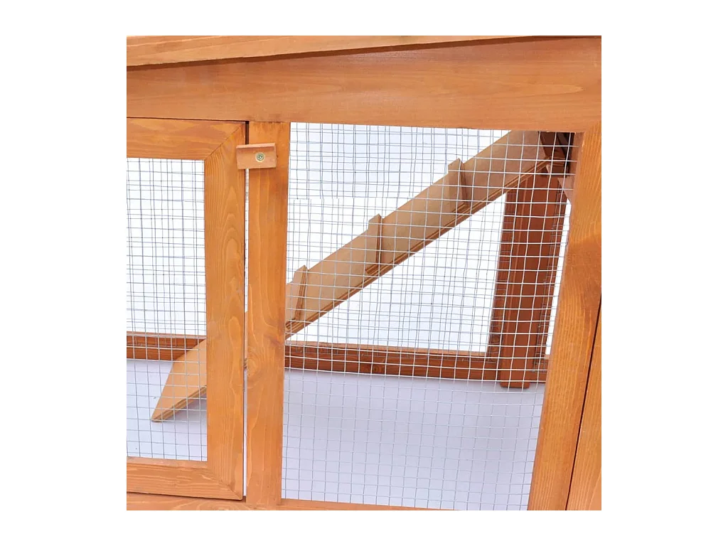 Clapier large pour petits animaux avec toits Bois