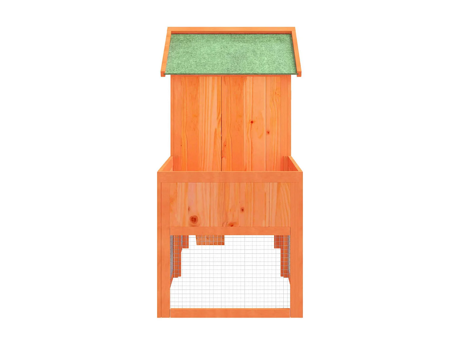 Clapier marron 170x63x113 cm bois de pin massif