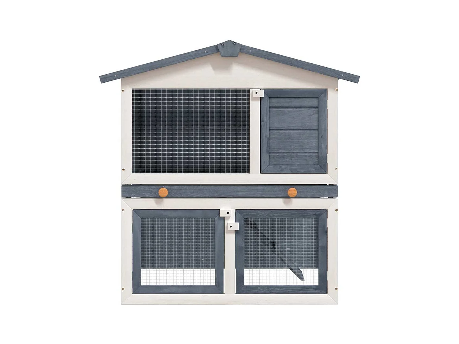 Contenitori da esterno 3 porte Legno Grigio
