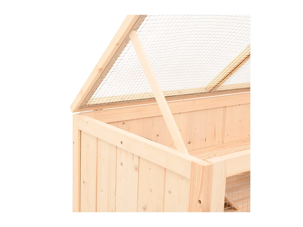 Hamsterkooi 89,5x45x45 cm massief dennenhout