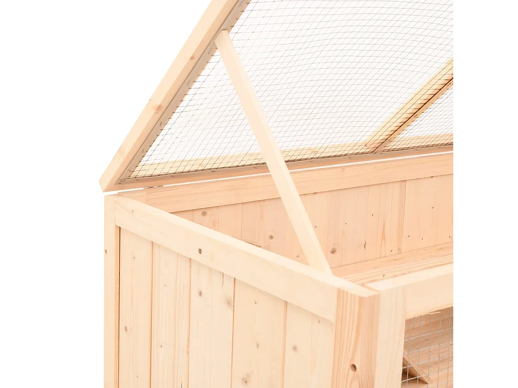 Cage à hamster 89,5x45x45 cm bois massif de sapin