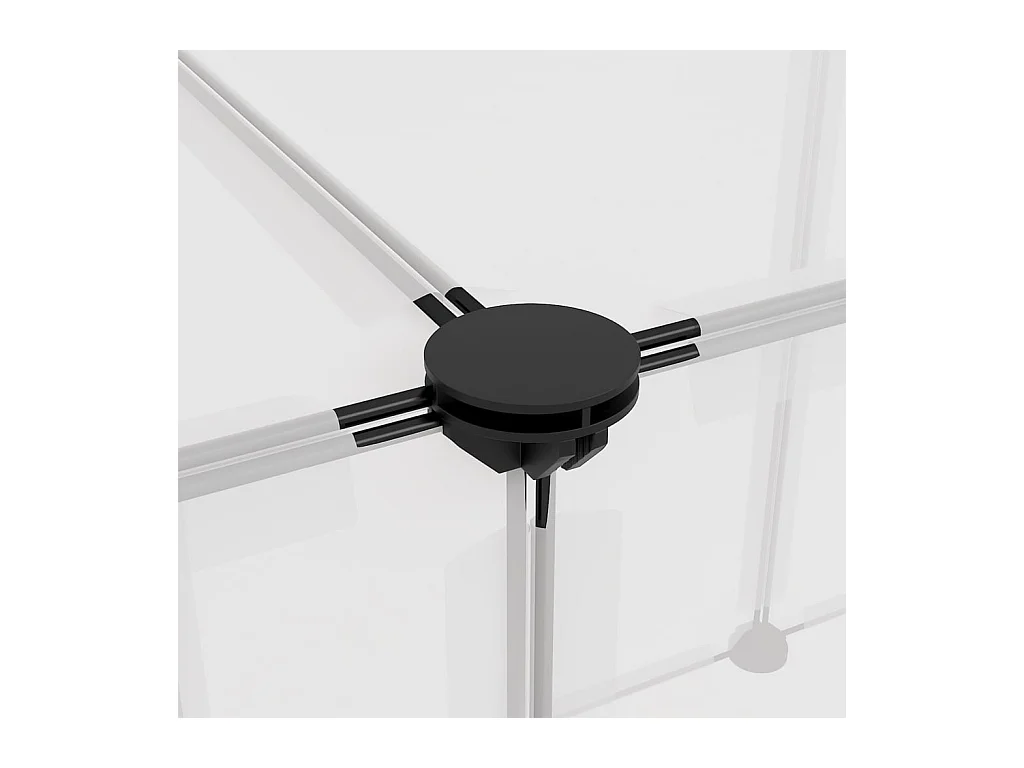 Gabbia per piccoli animali Trasparente 143x107x93 cm PP e Acciaio