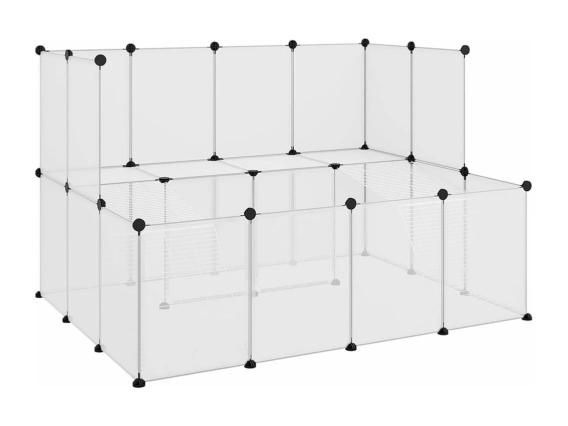 Cage pour petits animaux Transparent 143x107x93 cm PP et Acier
