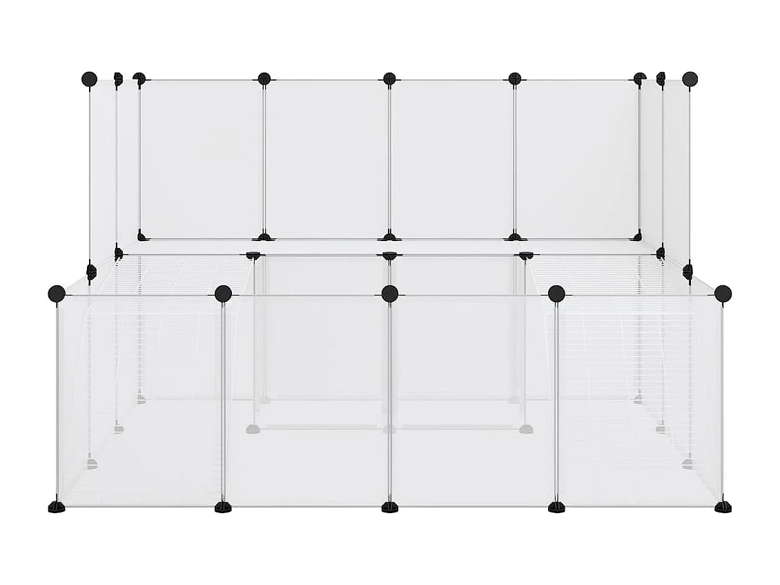 Cage pour petits animaux Transparent 143x107x93 cm PP et Acier
