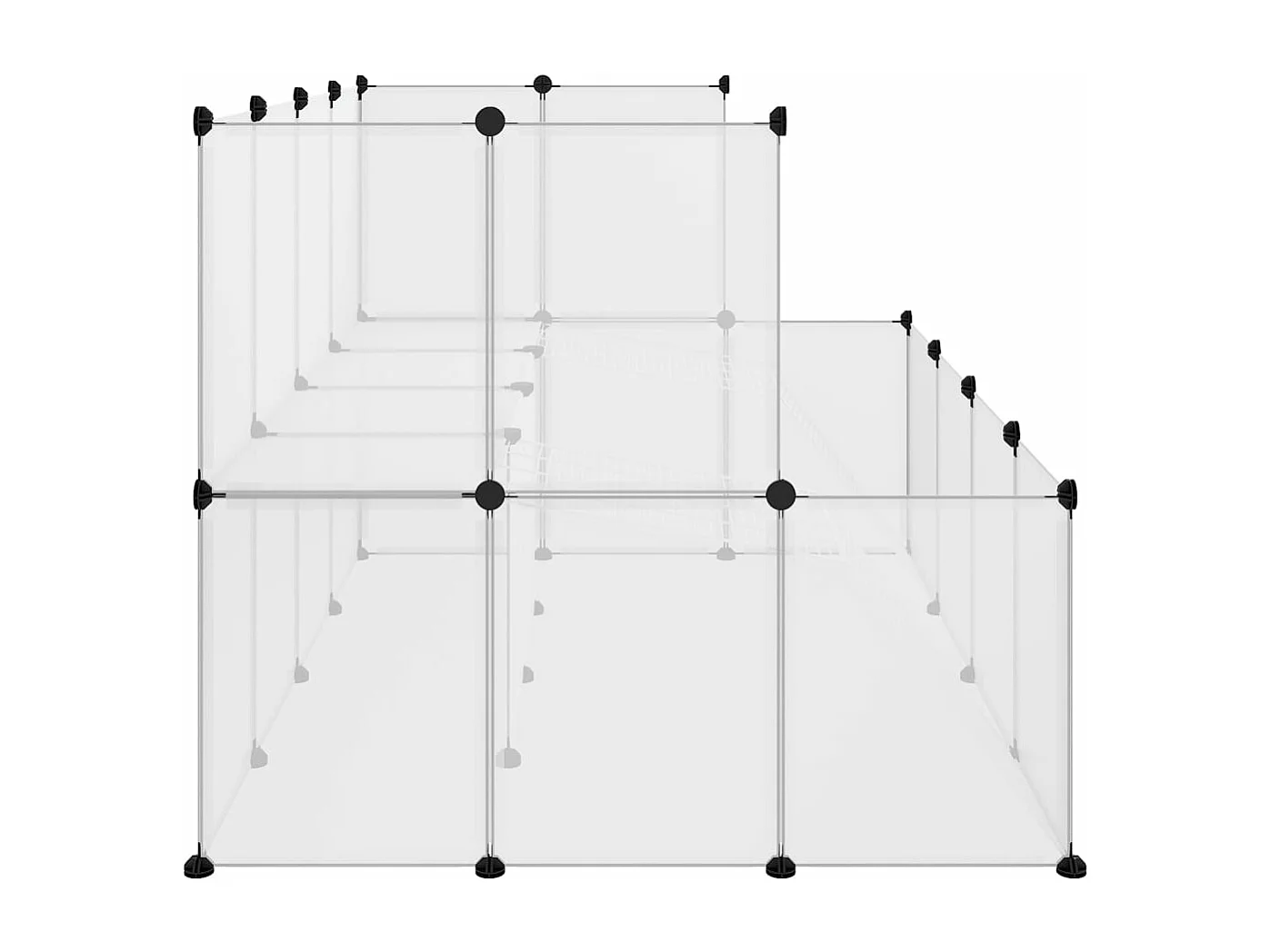 Cage pour petits animaux Transparent 143x107x93 cm PP et Acier