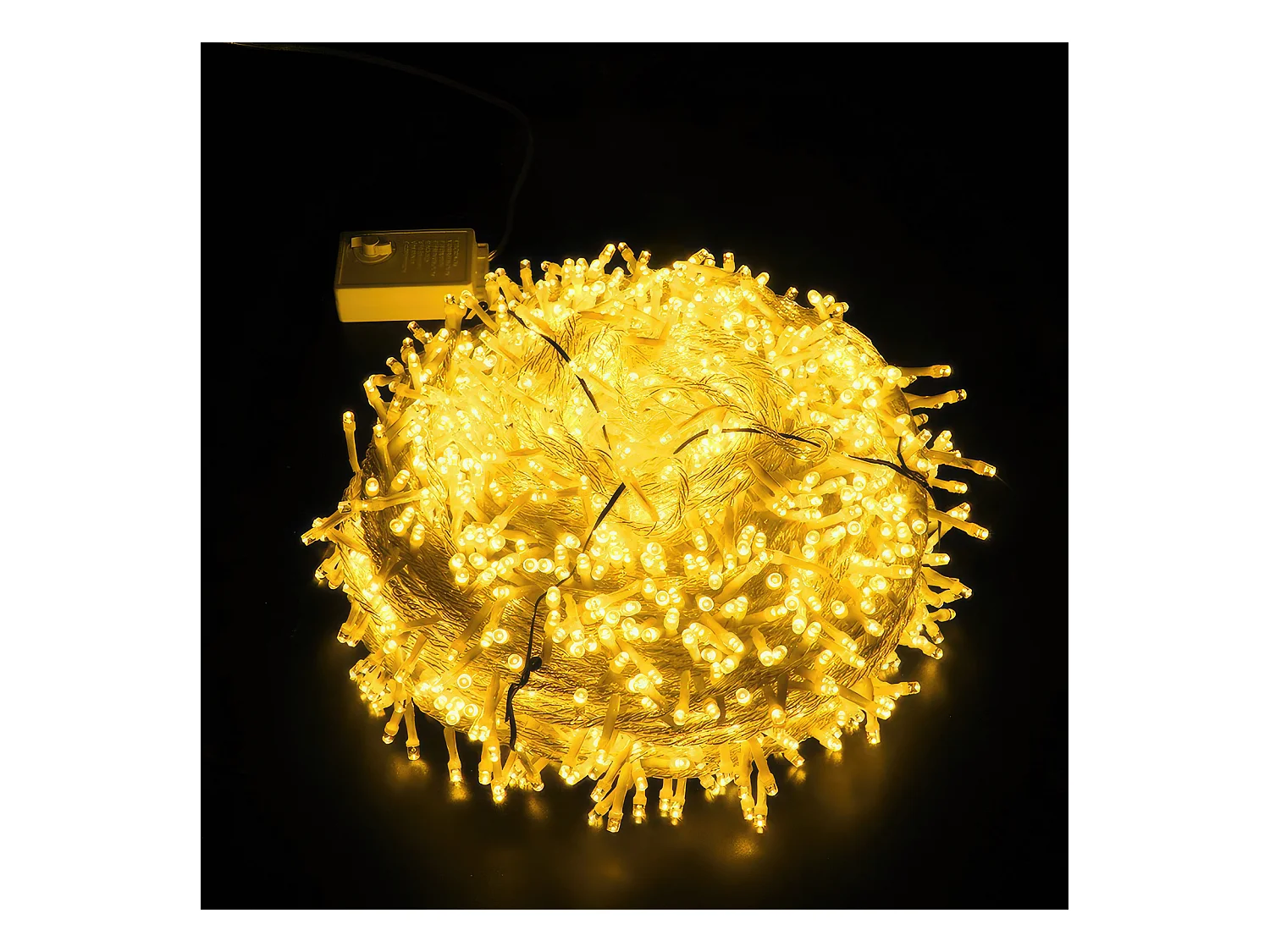 800 LED, lumière chaude LED, étanche, lumières de Noël, norme européenne, 80 mètres