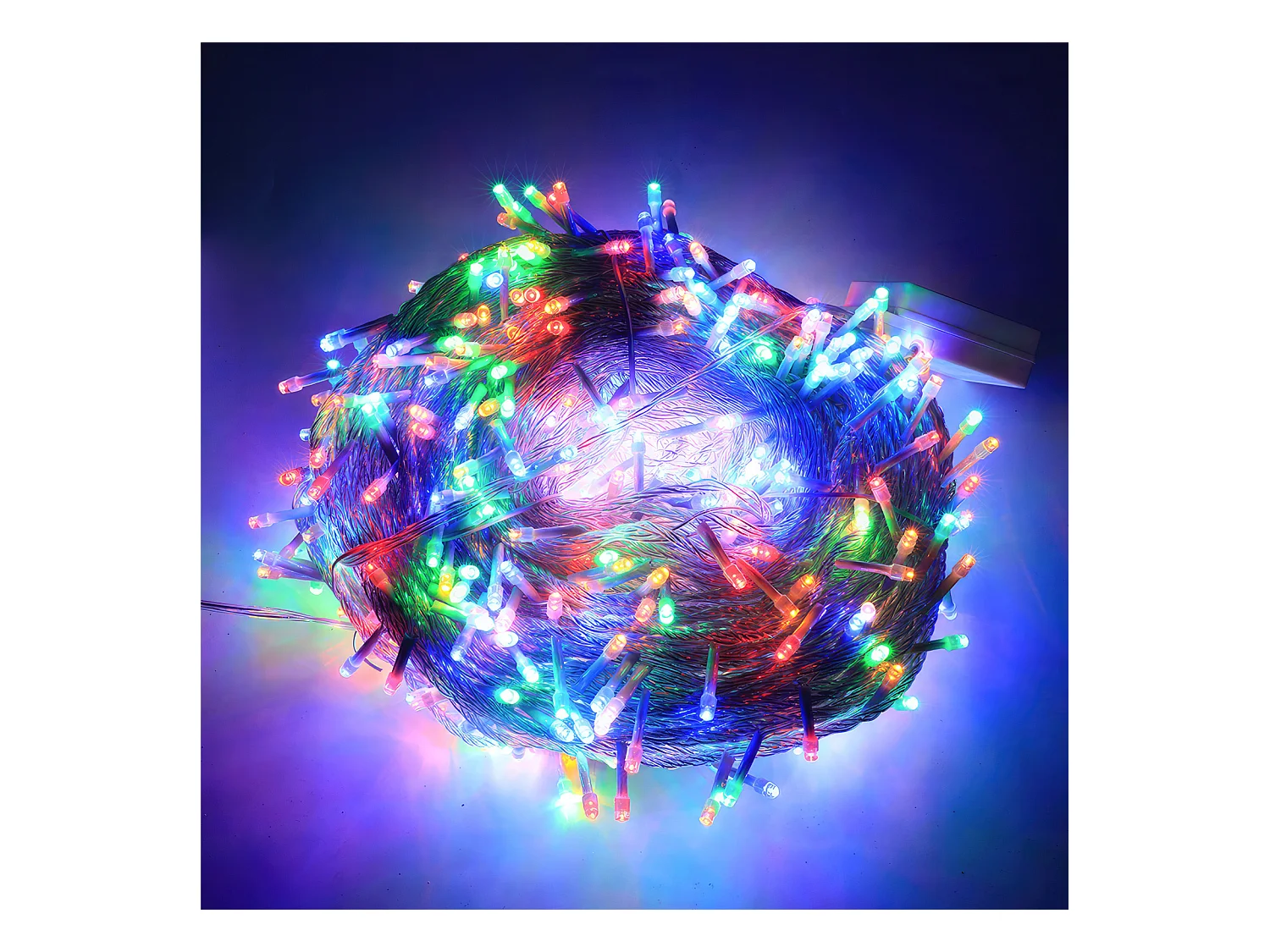 Guirlande Lumineuse 10M 600 LED Multicolore Lumières de Noël Intérieur Batterie, Fête, Noël, Mariage