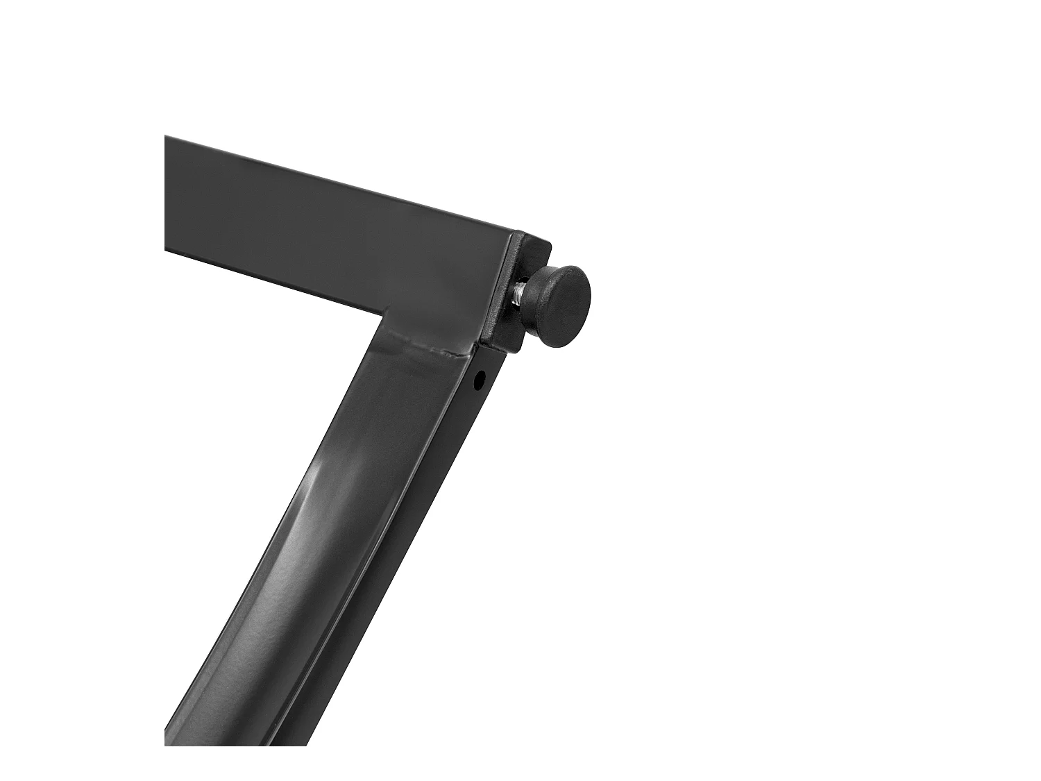 Mesa de comedor para 4 personas - Base de mesa curva negra - Tablero con efecto mármol - Blanco