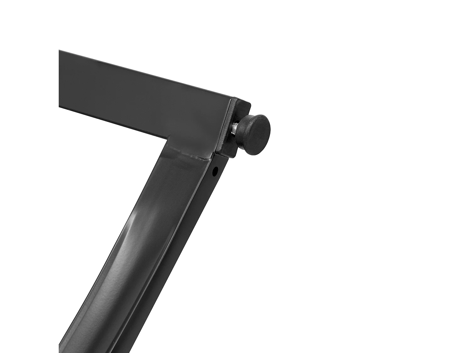 Mesa de jantar para 4 pessoas - Base de mesa curva preta - Tampo com efeito mármore - Bran