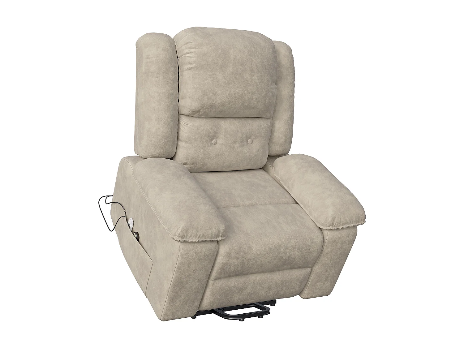 Fauteuil inclinable électrique 160° avec télécommande, massage 8 points + massage lombaire 2 points, cuir PU, marron