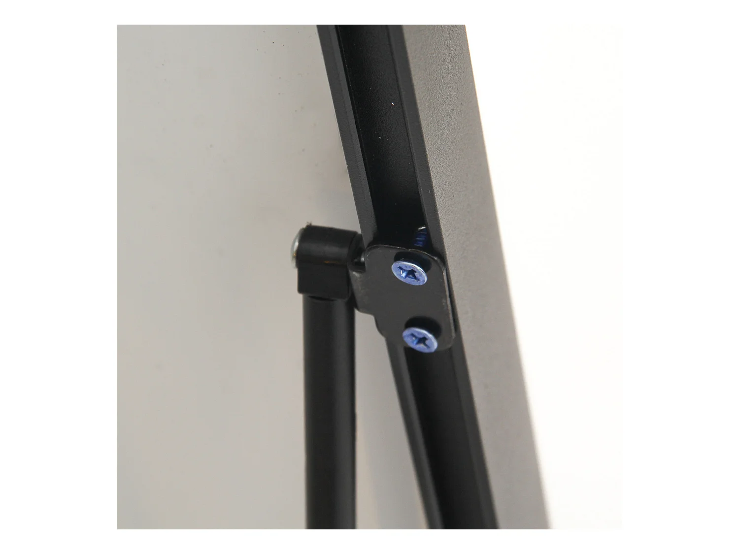 Miroir de maquillage rectangulaire en verre trempé 165*60 cm, cadre en alliage d'aluminium, noir