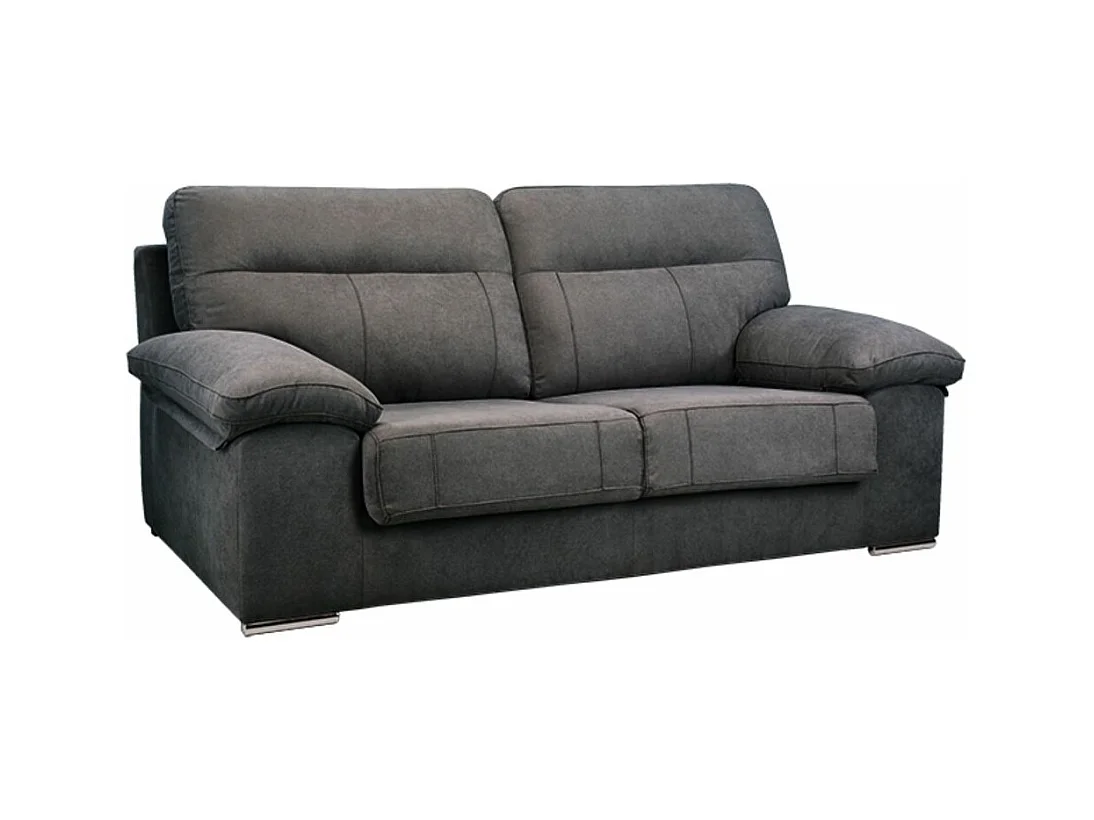 Sofá Marbella 3 plazas muelles ensacados tapizado cairo grafito 103x195x90 cm