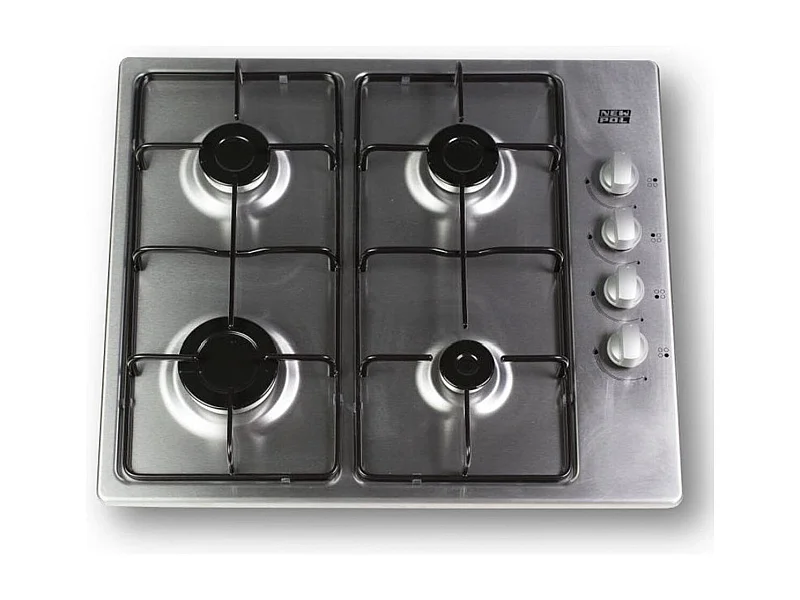 Encimera de gas New Pol NW4GXBUT 4 zonas 8100W butano/natural inox