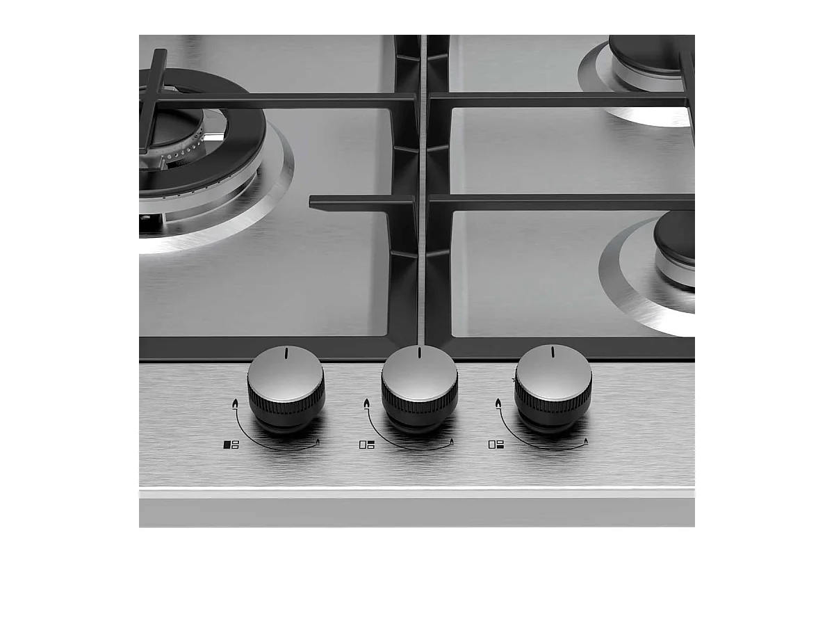 Encimera de gas Svan SGW3600X 3 fuegos 6750W inox 59 cm