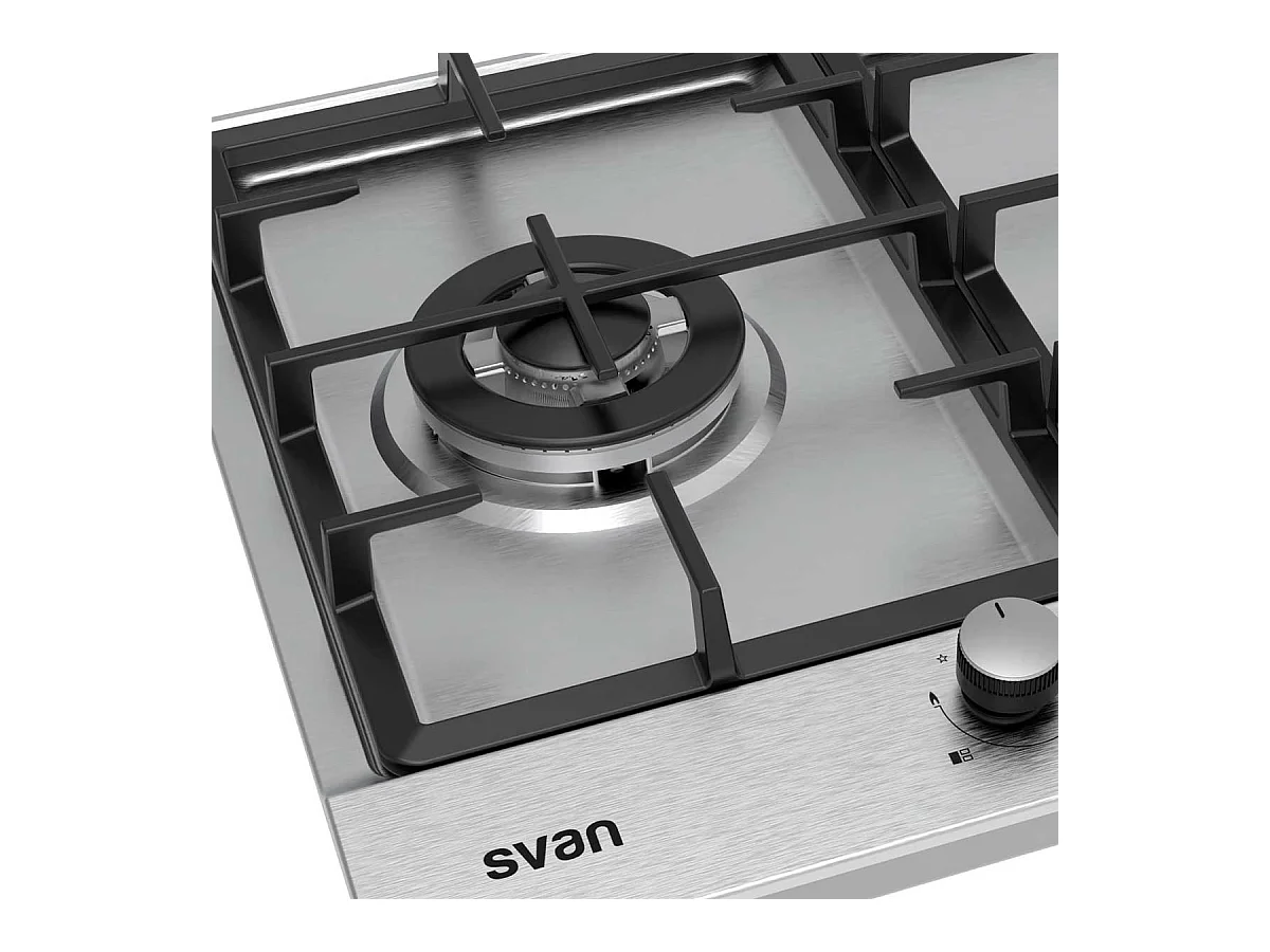 Encimera de gas Svan SGW3600X 3 fuegos 6750W inox 59 cm