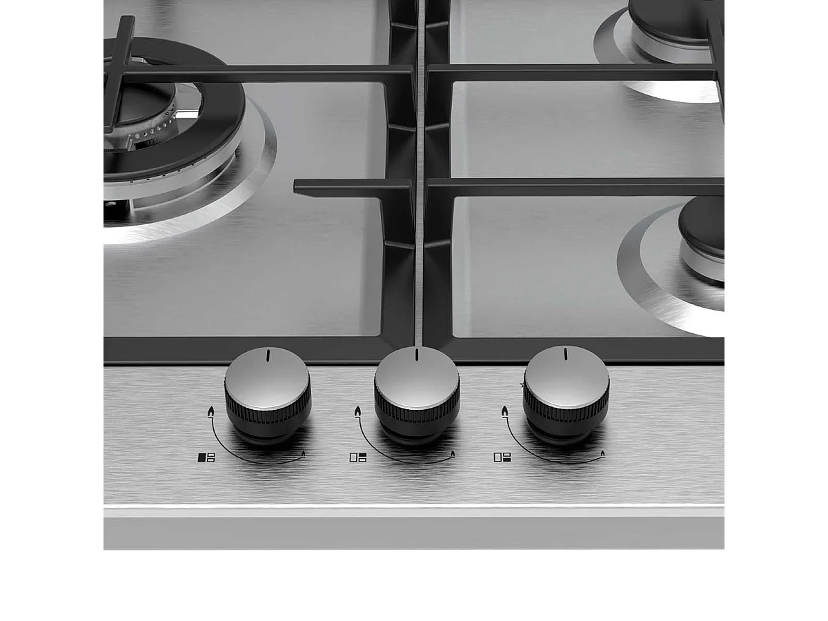 Encimera de gas Svan SGW3600X 3 fuegos 6750W inox 59 cm