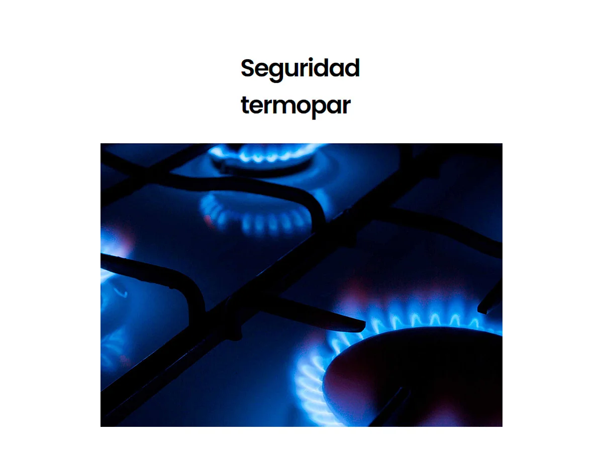 Placa de gas Infiniton GG-429 4 fuegos acabado Crystal Black 60 cm