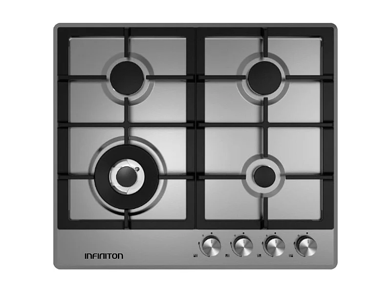 Encimera de gas Infiniton GASDL4 6050W 4 fuegos inox 60 cm