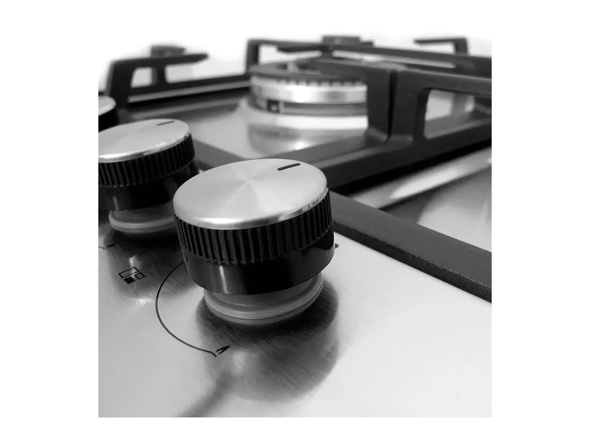 Encimera de gas Infiniton GAS-320WB 6050W 3 fuegos inox 59 cm