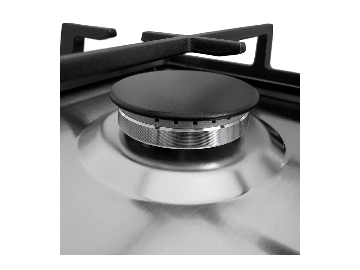 Encimera de gas Infiniton GAS-320WB 6050W 3 fuegos inox 59 cm