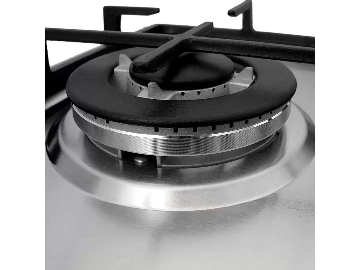 Encimera de gas Infiniton GAS-320WB 6050W 3 fuegos inox 59 cm