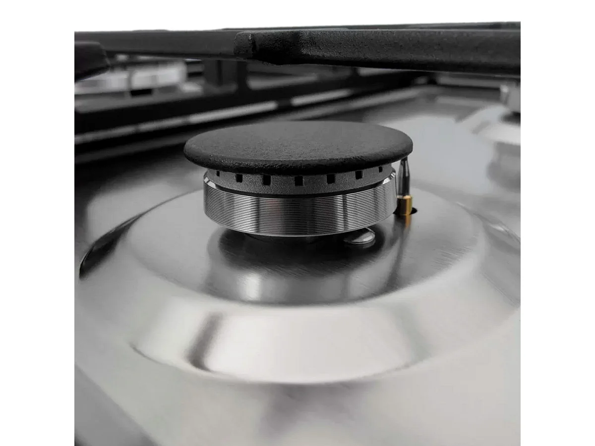 Encimera de gas Infiniton GAS-320WB 6050W 3 fuegos inox 59 cm