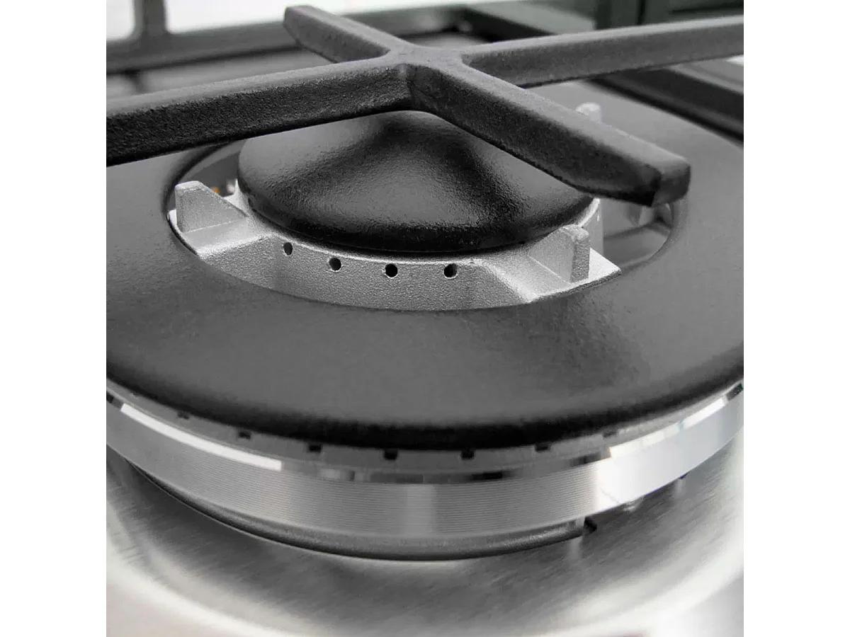 Encimera de gas Infiniton GAS-320WB 6050W 3 fuegos inox 59 cm