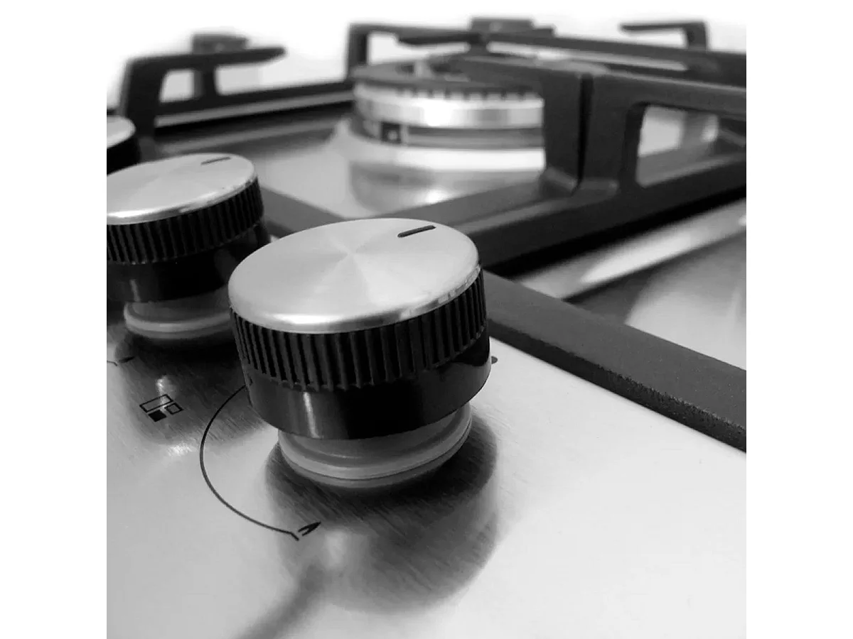 Encimera de gas Infiniton GAS-320WB 6050W 3 fuegos inox 59 cm