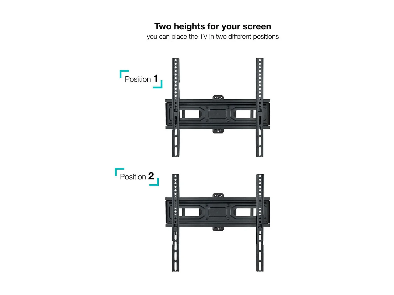 Soporte de TV TooQ LP7846TN-B 32''-70'' inclinable y pivotable negro
