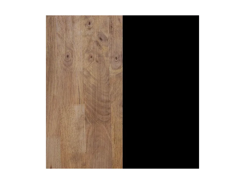 Mesa de centro elevable Loft con hueco de almacenaje roble american/negro 47,5-62x120x60 cm Adec