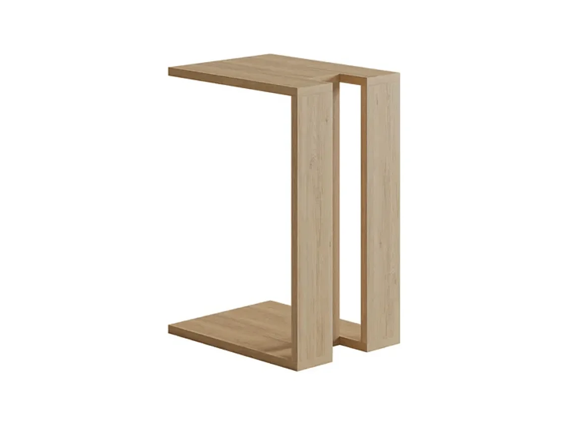 Mesa auxiliar Bárbara natural 57x30x40 cm