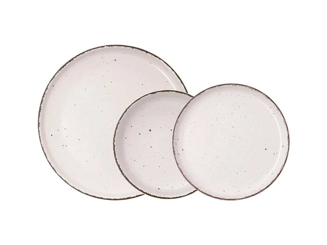 Vajilla Duna Quid 12 piezas 4 servicios cerámica beige