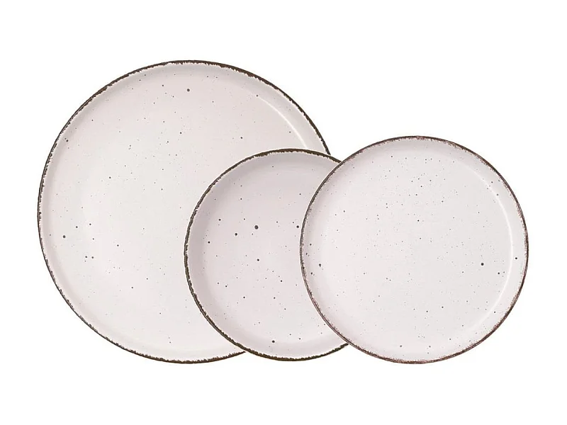 Vajilla Duna Quid 12 piezas 4 servicios cerámica beige