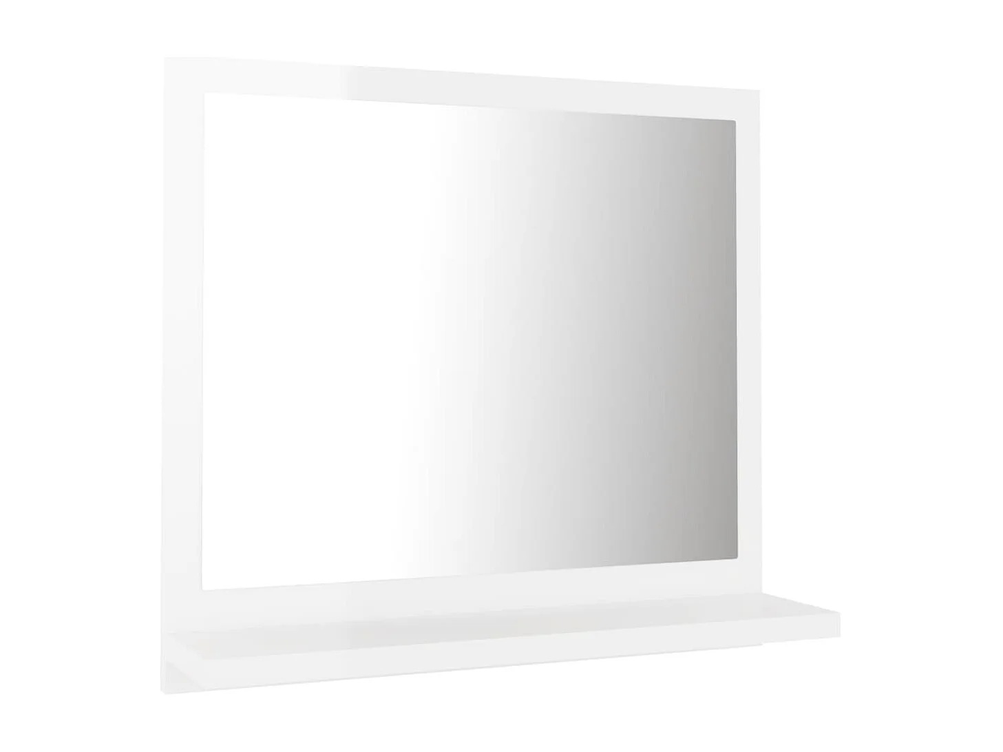 Miroir de salle de bain Blanc brillant 40x10,5x37 cm Aggloméré